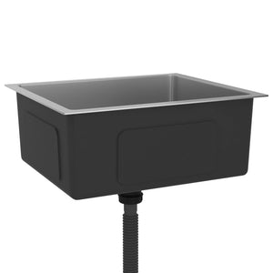 Lavello da cucina fatto a mano 51 x 44 cm acciaio inox argento 02_0002453