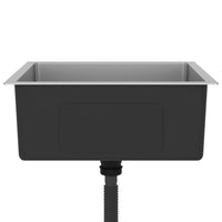 Lavello da cucina fatto a mano 51 x 44 cm acciaio inox argento 02_0002453