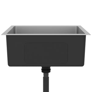 Lavello da cucina fatto a mano 51 x 44 cm acciaio inox argento 02_0002453