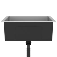 Lavello da cucina fatto a mano 51 x 44 cm acciaio inox argento 02_0002453