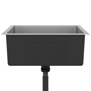 Lavello da cucina fatto a mano 51 x 44 cm acciaio inox argento 02_0002453