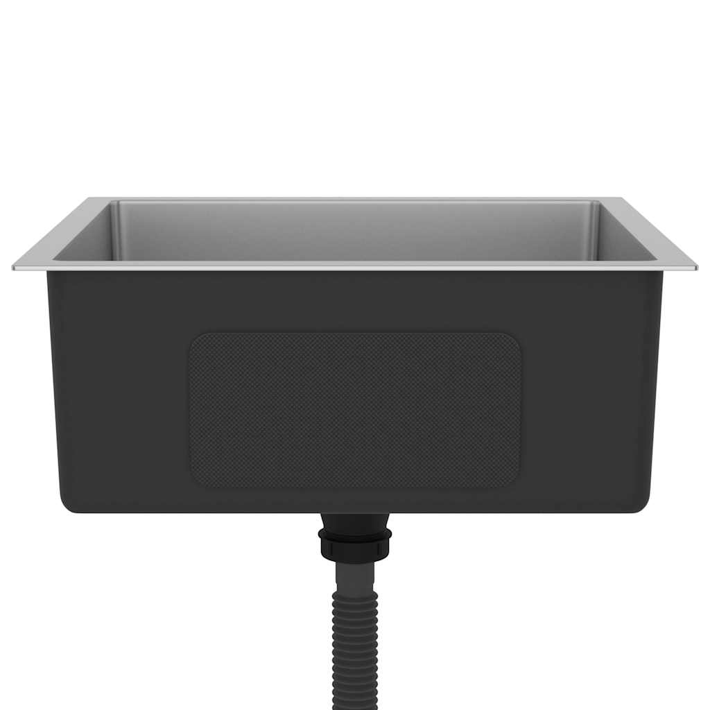 Lavello da Cucina Lavorato a Mano in Acciaio Inox 51502