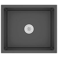 Lavello da Cucina Artigianale Nero in Acciaio Inox cod mxl 54230