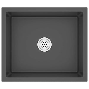 Lavello da Cucina Artigianale Nero in Acciaio Inox cod mxl 54230