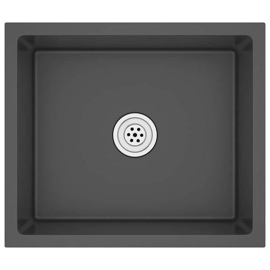 Lavello da Cucina Artigianale Nero in Acciaio Inox cod mxl 54230