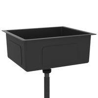 Lavello da cucina fatto a mano 51 x 44 cm acciaio inox nero 02_0002454