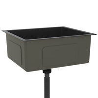 Lavello da Cucina Artigianale Nero in Acciaio Inox cod mxl 54230