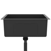 Lavello da cucina fatto a mano 51 x 44 cm acciaio inox nero 02_0002454