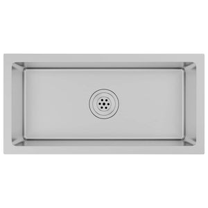 Lavello da Cucina Lavorato a Mano in Acciaio Inoxcod mxl 102718