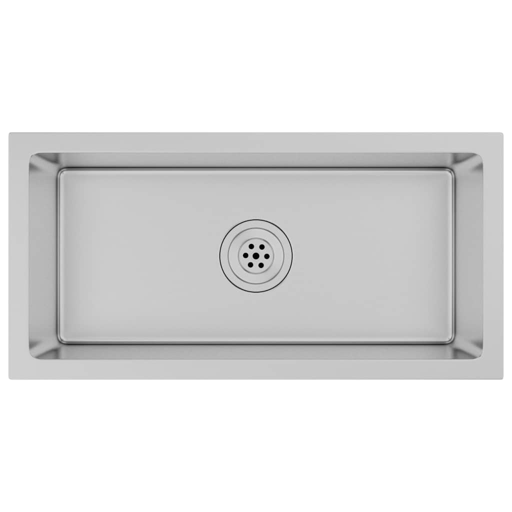 Lavello da Cucina Lavorato a Mano in Acciaio Inox 51504