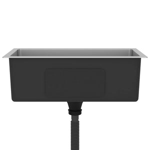 Lavello da Cucina Lavorato a Mano-Lavandino-Lavabo in Acciaio Inox 664550