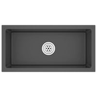 Lavello da cucina fatto a mano interno casa lavabo da bagno nero 60 x 30 cm in acciaio inox 02_0002456