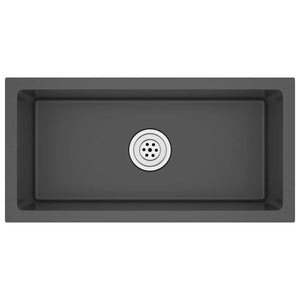 Lavello da Cucina Lavorato a Mano Nero Acciaio Inox cod mxl 49411