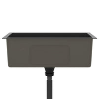 Lavello da Cucina Lavorato a Mano Nero Acciaio Inox 51505