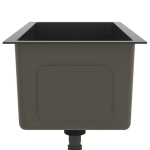 Lavello da Cucina Lavorato a Mano Nero Acciaio Inox 51505