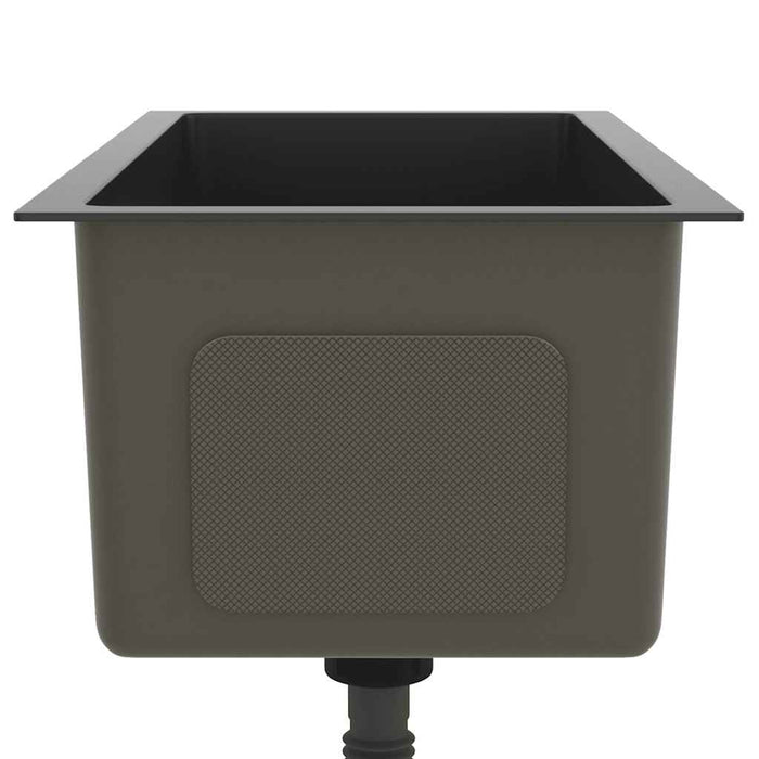 Lavello da Cucina Lavorato a Mano Nero Acciaio Inox 51505