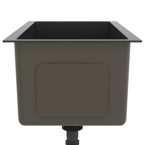 Lavello da Cucina Lavorato a Mano Nero Acciaio Inox cod mxl 49411