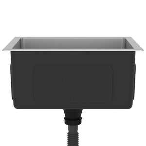 Lavello da cucina fatto a mano 44 x 34 cm acciaio inox argento 02_0002457