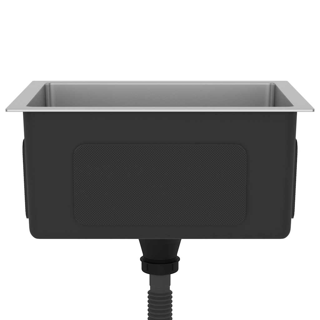 Lavello da Cucina Lavorato a Mano-Lavandino-Lavabo in Acciaio Inox 361029