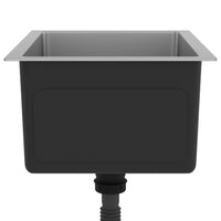 Lavello da cucina fatto a mano 44 x 34 cm acciaio inox argento 02_0002457