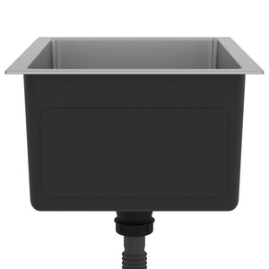 Lavello da cucina fatto a mano 44 x 34 cm acciaio inox argento 02_0002457