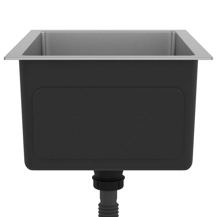 Lavello da Cucina Lavorato a Mano in Acciaio Inox 51506