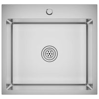 Lavello da Cucina Lavorato a Mano in Acciaio Inox 51508