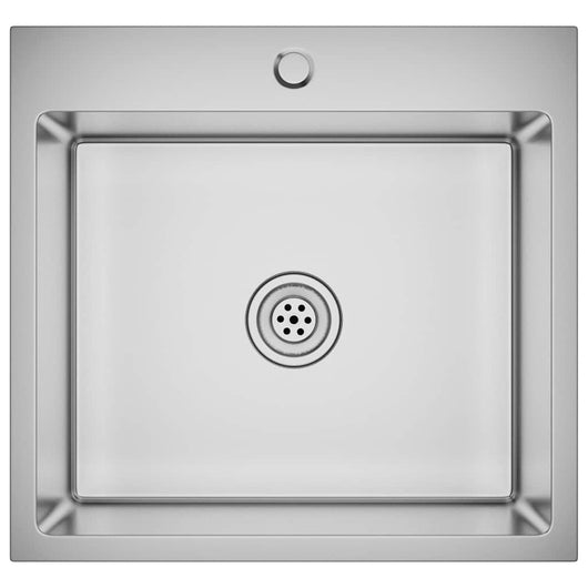 Lavello da Cucina Lavorato a Mano-Lavandino-Lavabo in Acciaio Inox 576628