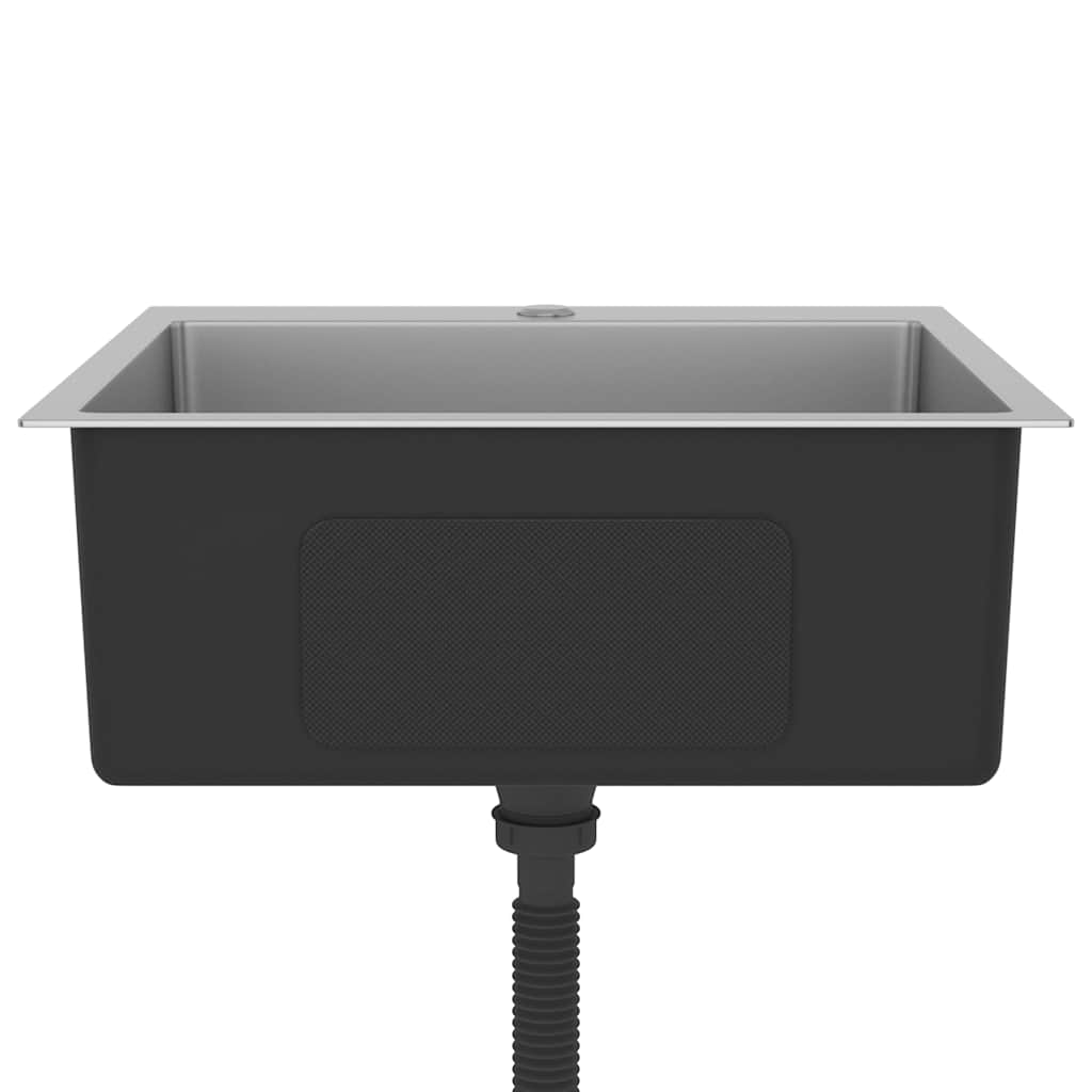 Lavello da Cucina Lavorato a Mano-Lavandino-Lavabo in Acciaio Inox 576628