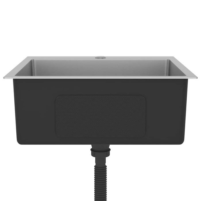 Lavello da Cucina Lavorato a Mano in Acciaio Inox 51508