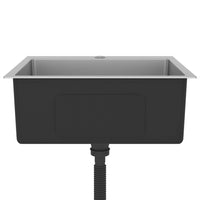 Lavello da Cucina Lavorato a Mano in Acciaio Inox 51508