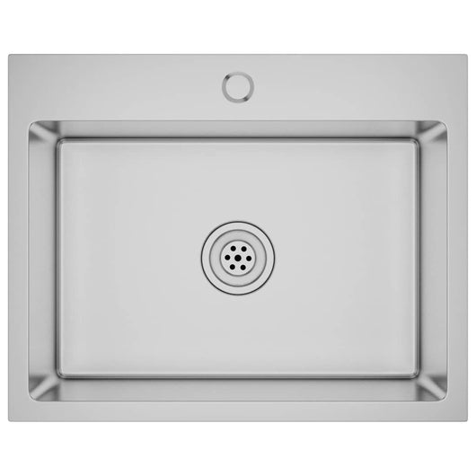 Lavello da Cucina Lavorato a Mano in Acciaio Inox 51510