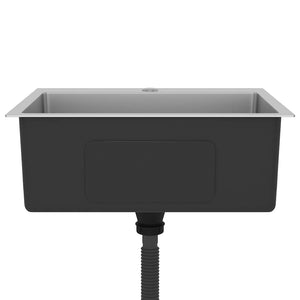 Lavello da Cucina Lavorato a Mano in Acciaio Inox cod mxl 66329