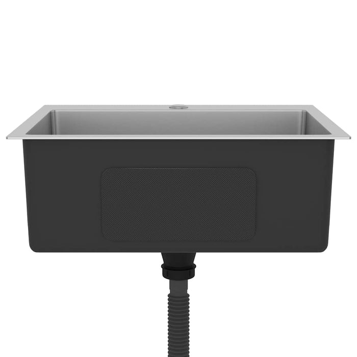 Lavello da Cucina Lavorato a Mano in Acciaio Inox cod mxl 66329