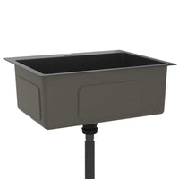 Lavello da Cucina Lavorato a Mano Nero Acciaio Inox 51511