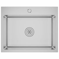 Lavello da Cucina Lavorato a Mano in Acciaio Inox 51512