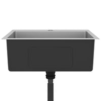 Lavello da Cucina Lavorato a Mano in Acciaio Inox 51512