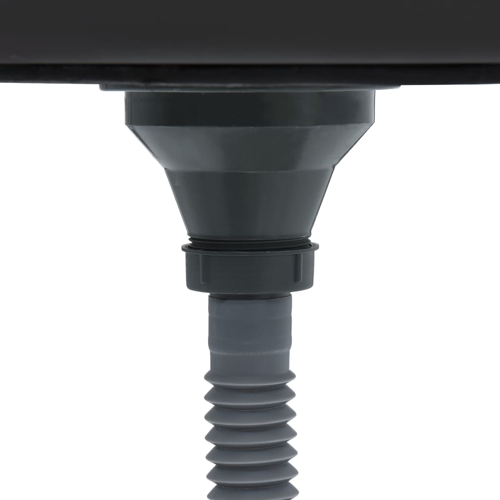 Lavello da cucina fatto a mano 59 x 44 cm acciaio inox nero 02_0002464