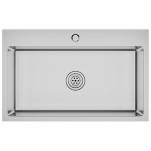 Lavello da Cucina Lavorato a Mano in Acciaio Inox cod mxl 53891