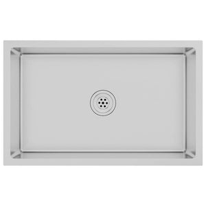 Lavello da Cucina Lavorato a Mano in Acciaio Inox cod mxl 49035