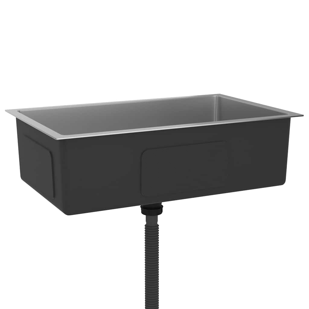 Lavello da Cucina Lavorato a Mano in Acciaio Inox 51516