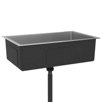 Lavello da Cucina Lavorato a Mano in Acciaio Inox 51516