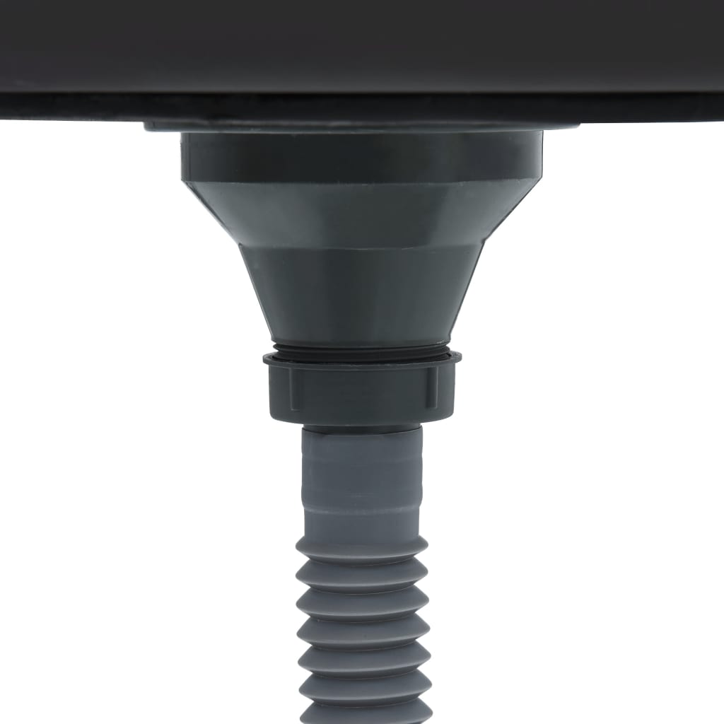 Lavello da cucina fatto a mano lavabo da bagno interno casa 70 x 44 cm acciaio inossidabile argento 02_0002467