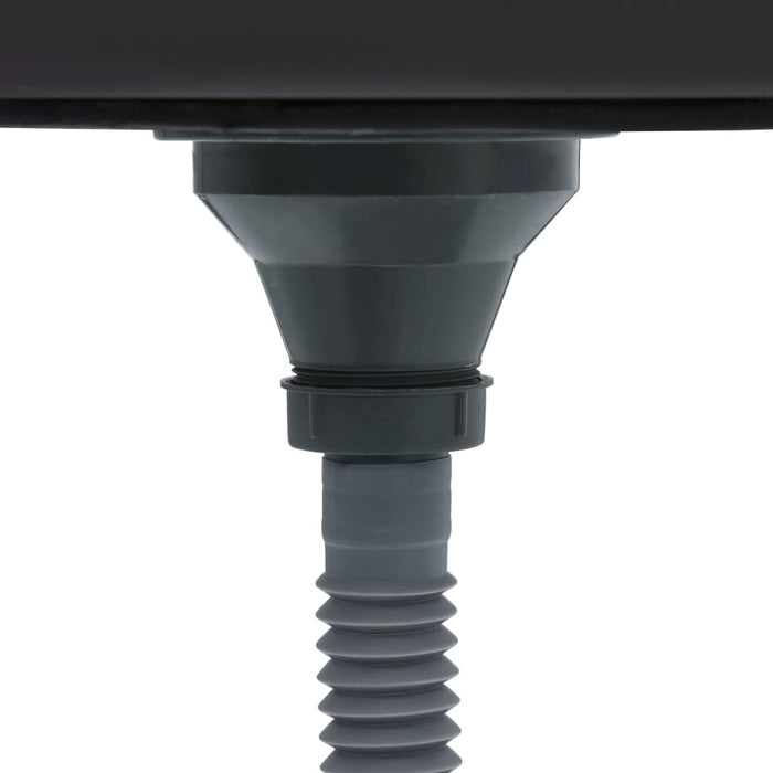 Lavello da cucina fatto a mano lavabo per bagno interno casa 70 x 40 cm acciaio inossidabile nero 02_0002468