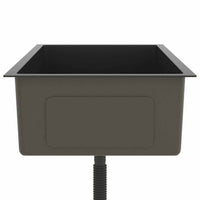 Lavello da Cucina-Lavandino-Lavabo Artigianale Nero in Acciaio Inox 302270