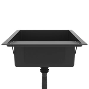 Lavello da cucina fatto a mano lavabo interno installazione cucina 75 x 44 cm acciaio inox nero 02_0002470