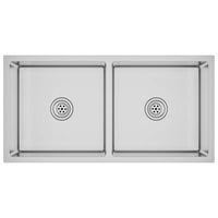 Lavello da Cucina Lavorato a Mano in Acciaio Inox cod mxl 48624