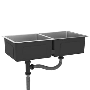 Lavello da Cucina Lavorato a Mano in Acciaio Inox 51522