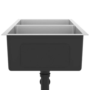 Lavello da Cucina Lavorato a Mano in Acciaio Inox cod mxl 48624