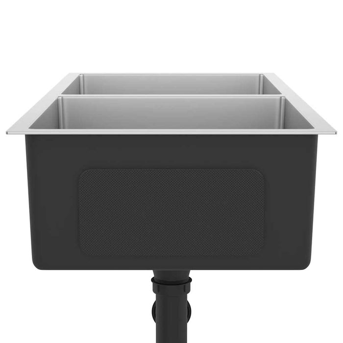 Lavello da Cucina Lavorato a Mano in Acciaio Inox cod mxl 48624